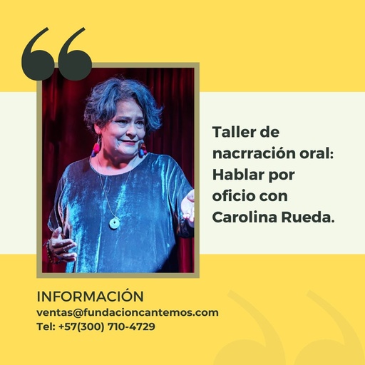 Taller de narración oral: hablar por oficio
